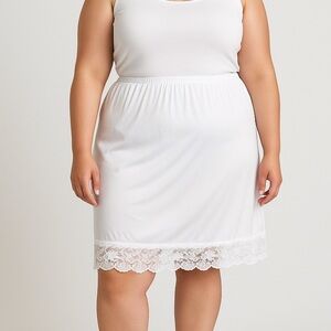 Vintage Liza Lawrence Lace-Hem Half Slip – 1X – Antron III® Nylon – Made in USA